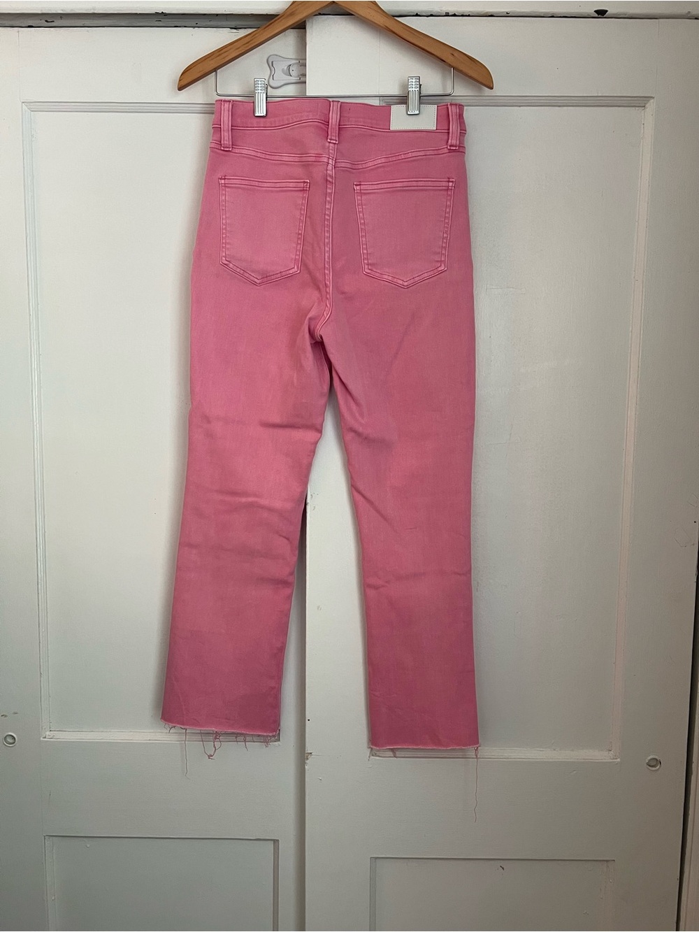Pistola Lennon High-Rise Crop Flare Jeans Pink Size 29 - Picture 10 of 14